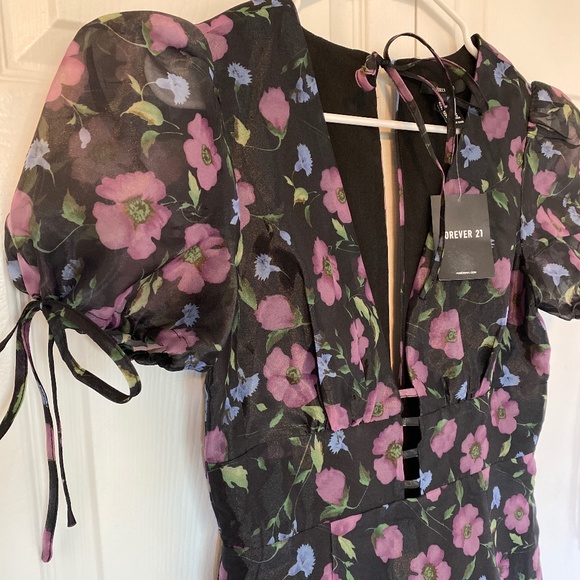 BRAND NEW: Floral Woven Orchid Dress - Picture 2 of 4